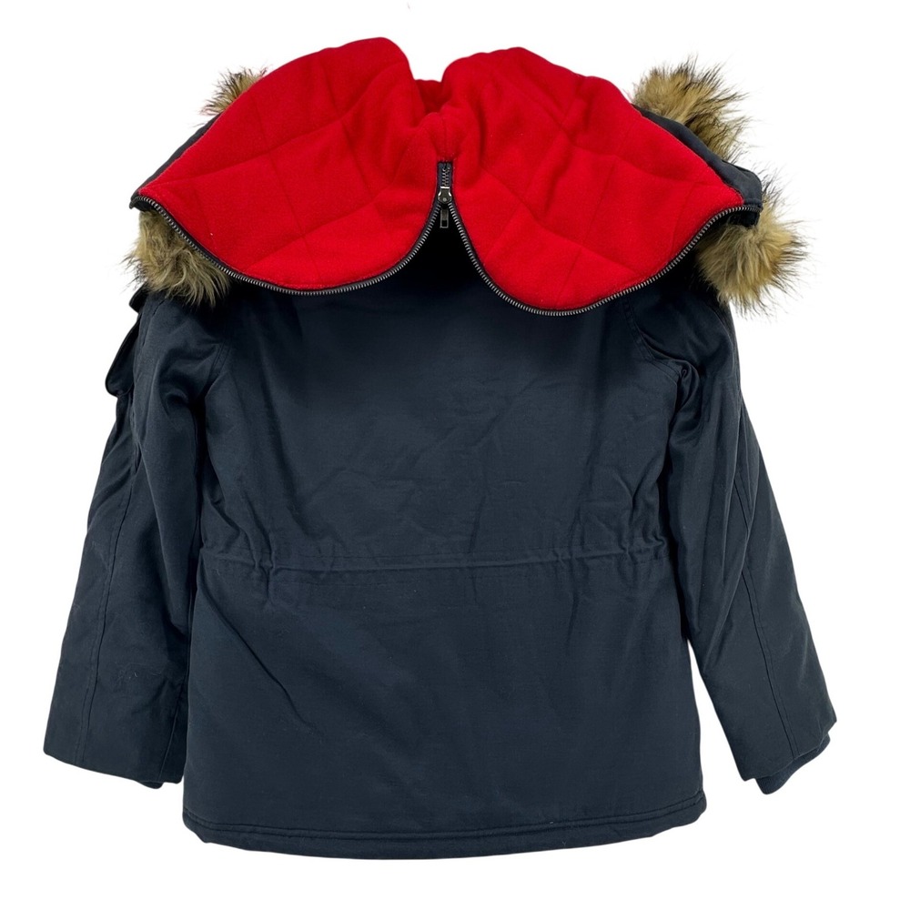 NFL New England Patriots Parka Jacket Women M Navy Blue Rare NWOT Football Cozy - Picture 2 of 13